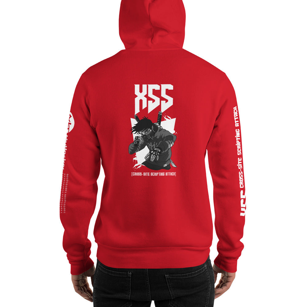 XSS cross-site scripting attack - Unisex Hoodie by DarkByteGear