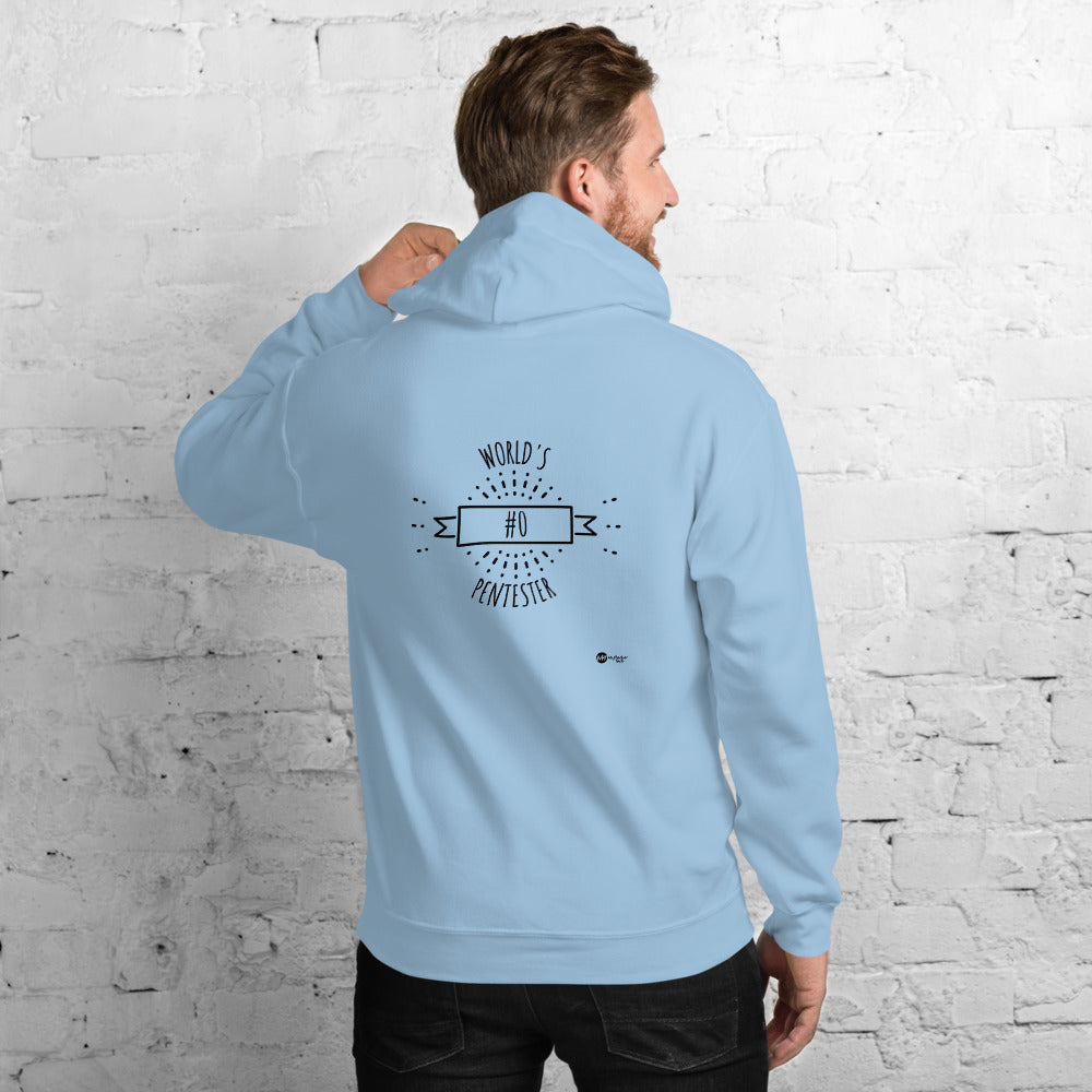 World's #0 Pentester- Unisex Hoodie (black tex) by DarkByteGear
