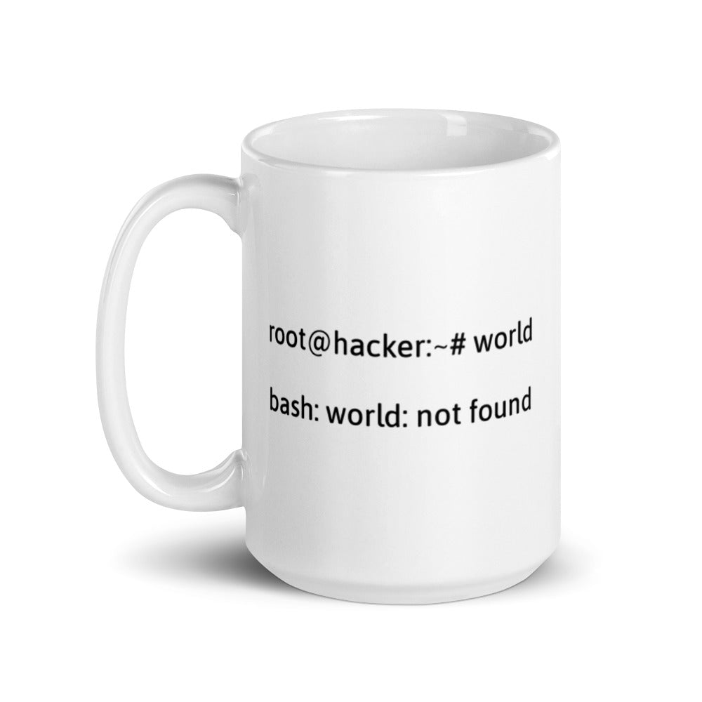 Linux Tweaks - world not found - Mug by DarkByteGear