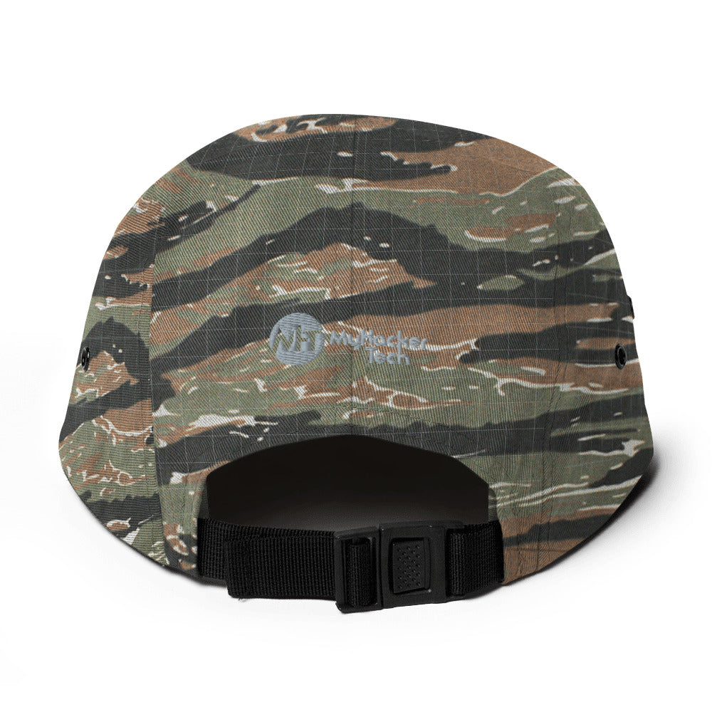 I void warranties - Five Panel Cap (white text) by DarkByteGear