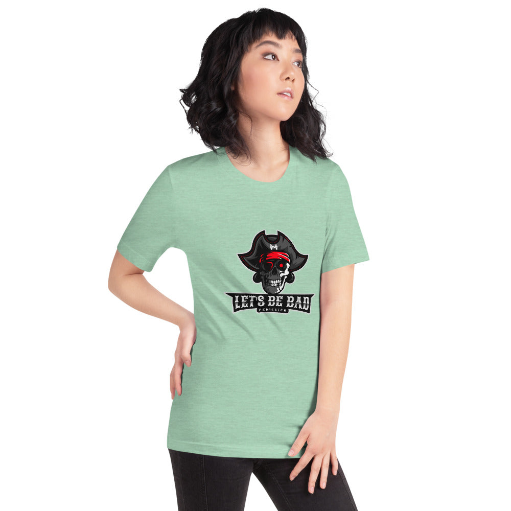 Let's be bad - Short-Sleeve Unisex T-Shirt (white) by DarkByteGear