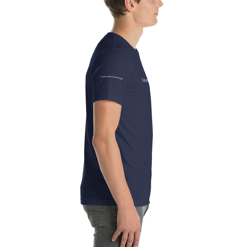 $ sudo systemctl restart 2020 - Short-Sleeve Unisex T-Shirt ( with all sides design) by DarkByteGear