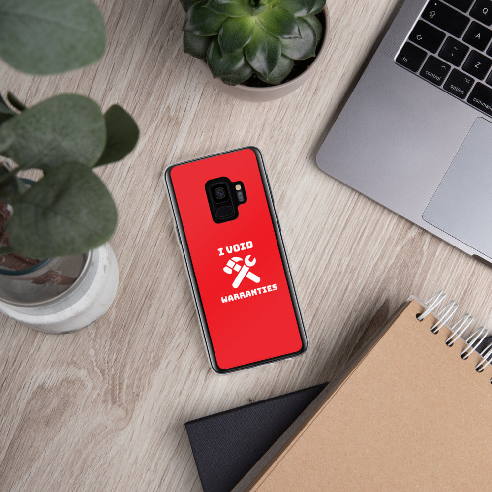 I void warranties - Samsung Case (red) by DarkByteGear