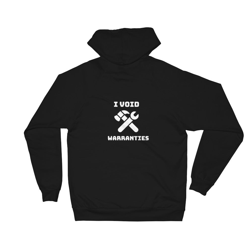 I void warranties - Unisex Fleece Hoodie by DarkByteGear