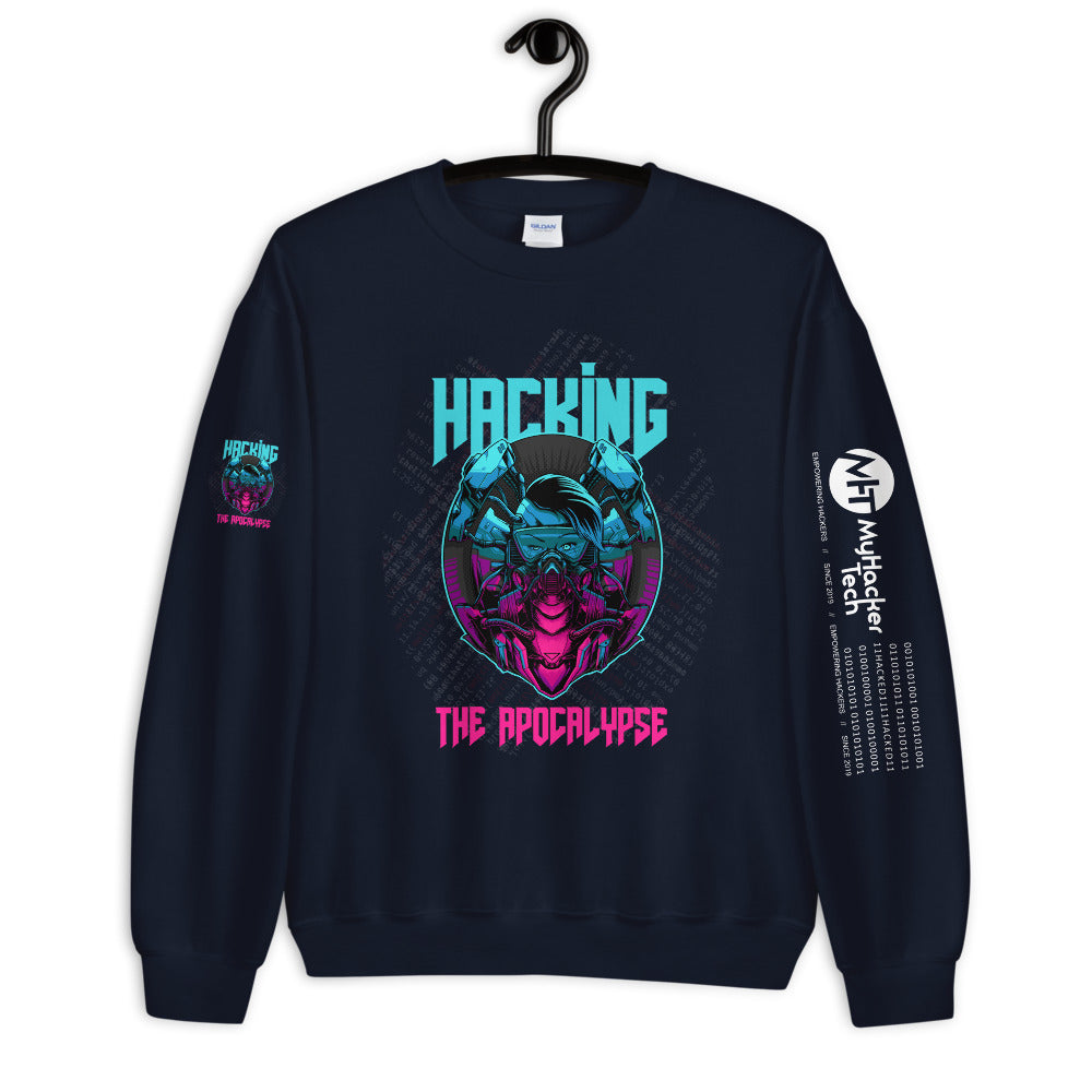 Hacking the apocalypse v2 - Unisex Sweatshirt by DarkByteGear