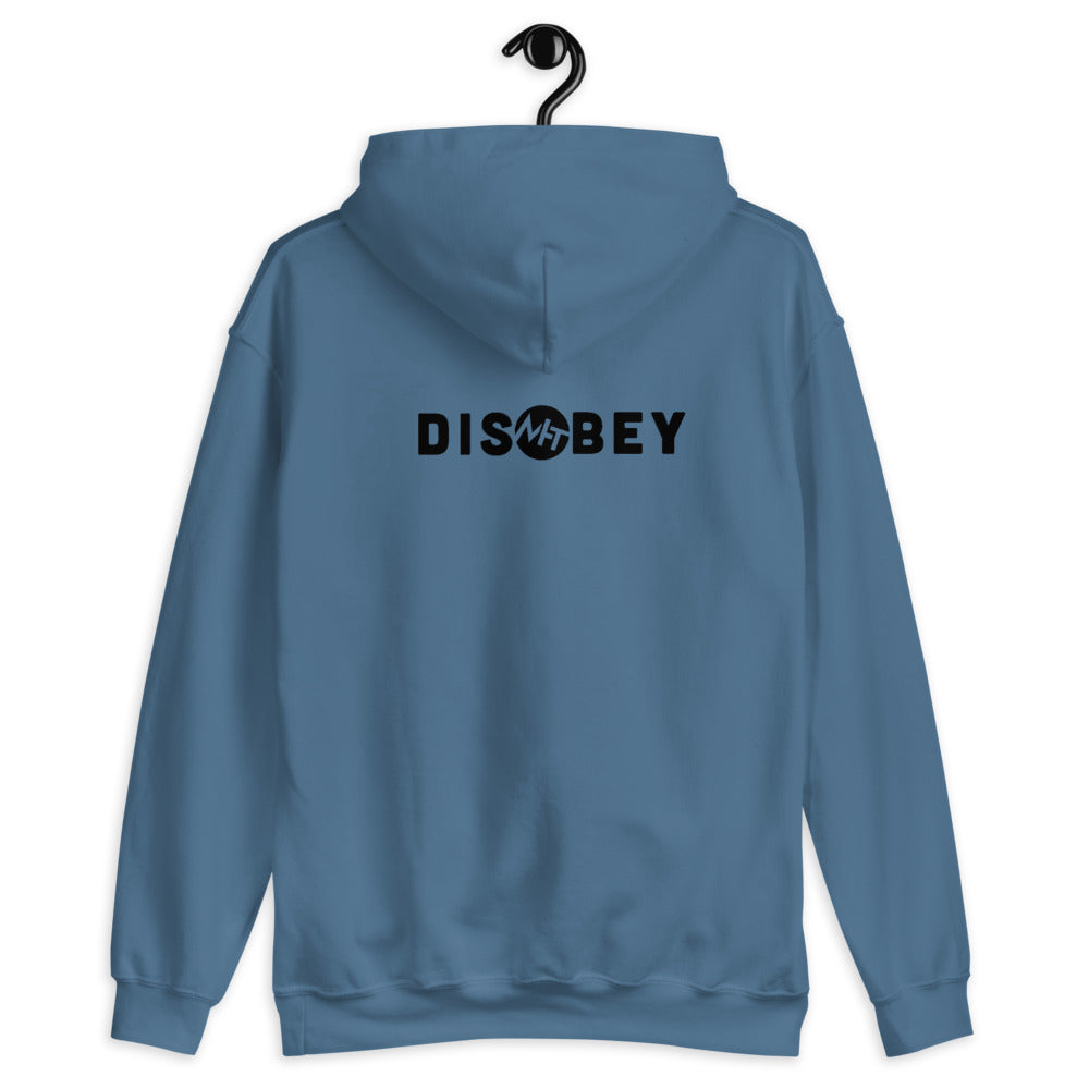 Disobey - Unisex Hoodie (black text) by DarkByteGear