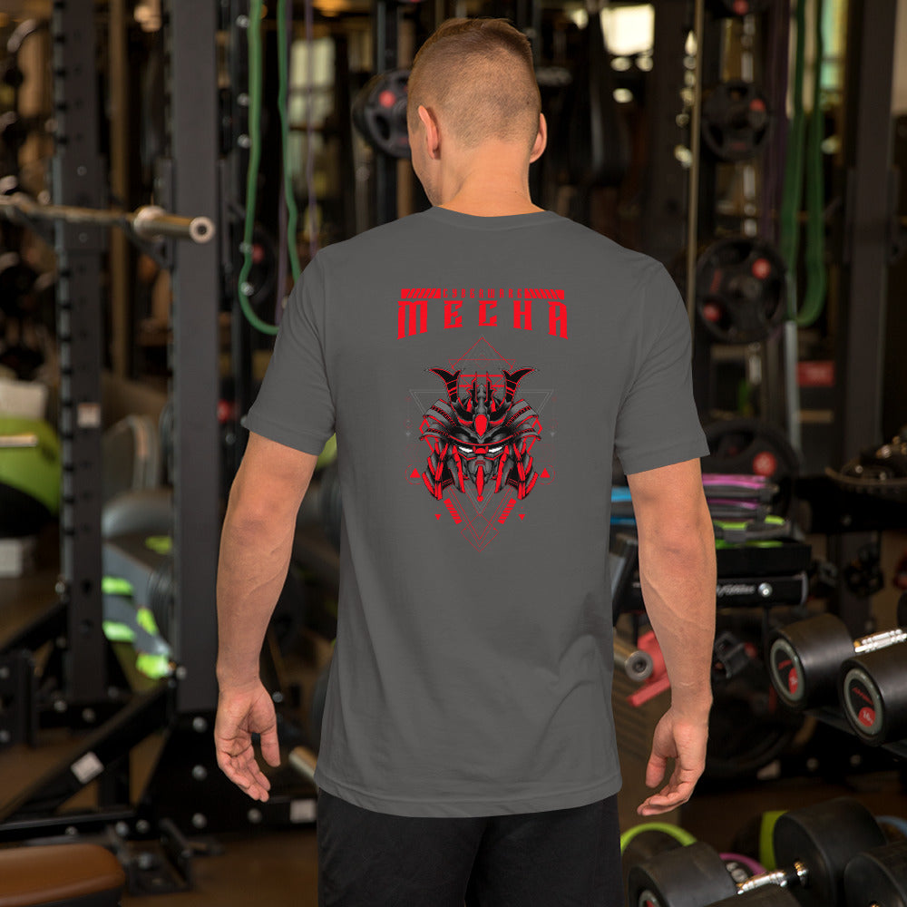 CyberWare Mecha - Short-Sleeve Unisex T-Shirt ( back print) by DarkByteGear