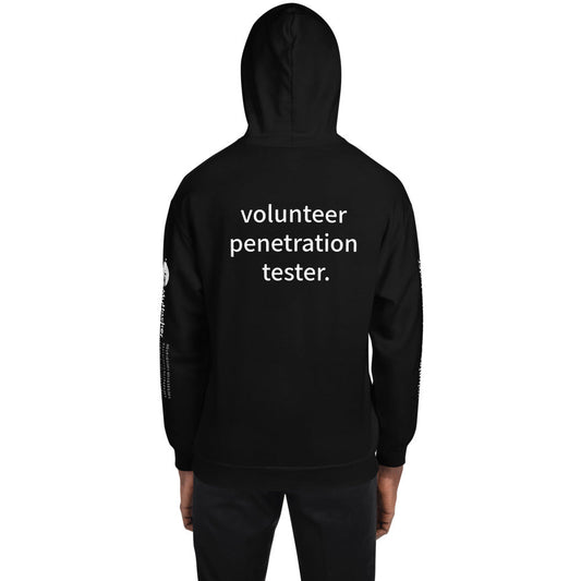volunteer penetration tester - Unisex Hoodie (with all sides designs) by DarkByteGear