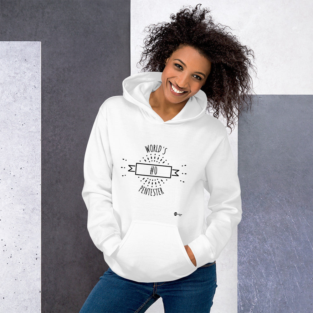 World's #0 Pentester- Unisex Hoodie (black tex) by DarkByteGear