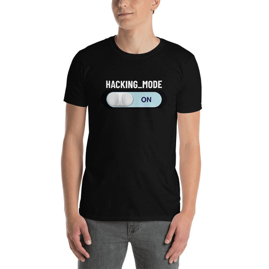 Hacking mode ON - Short-Sleeve Unisex T-Shirt by DarkByteGear