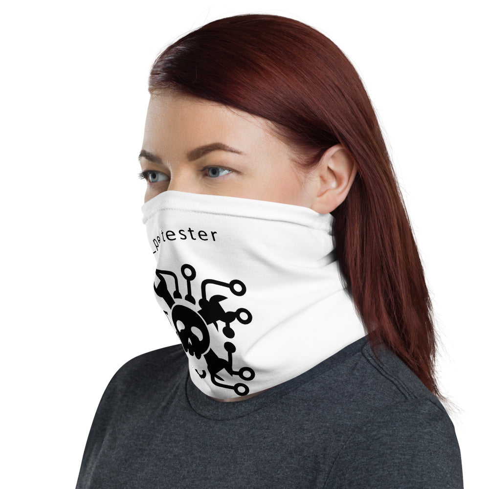 Pentester v4 - Neck Gaiter (black text) by DarkByteGear