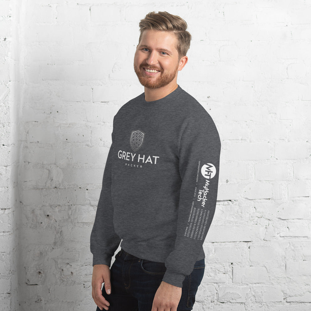 Grey Hat Hacker - Unisex Sweatshirt by DarkByteGear