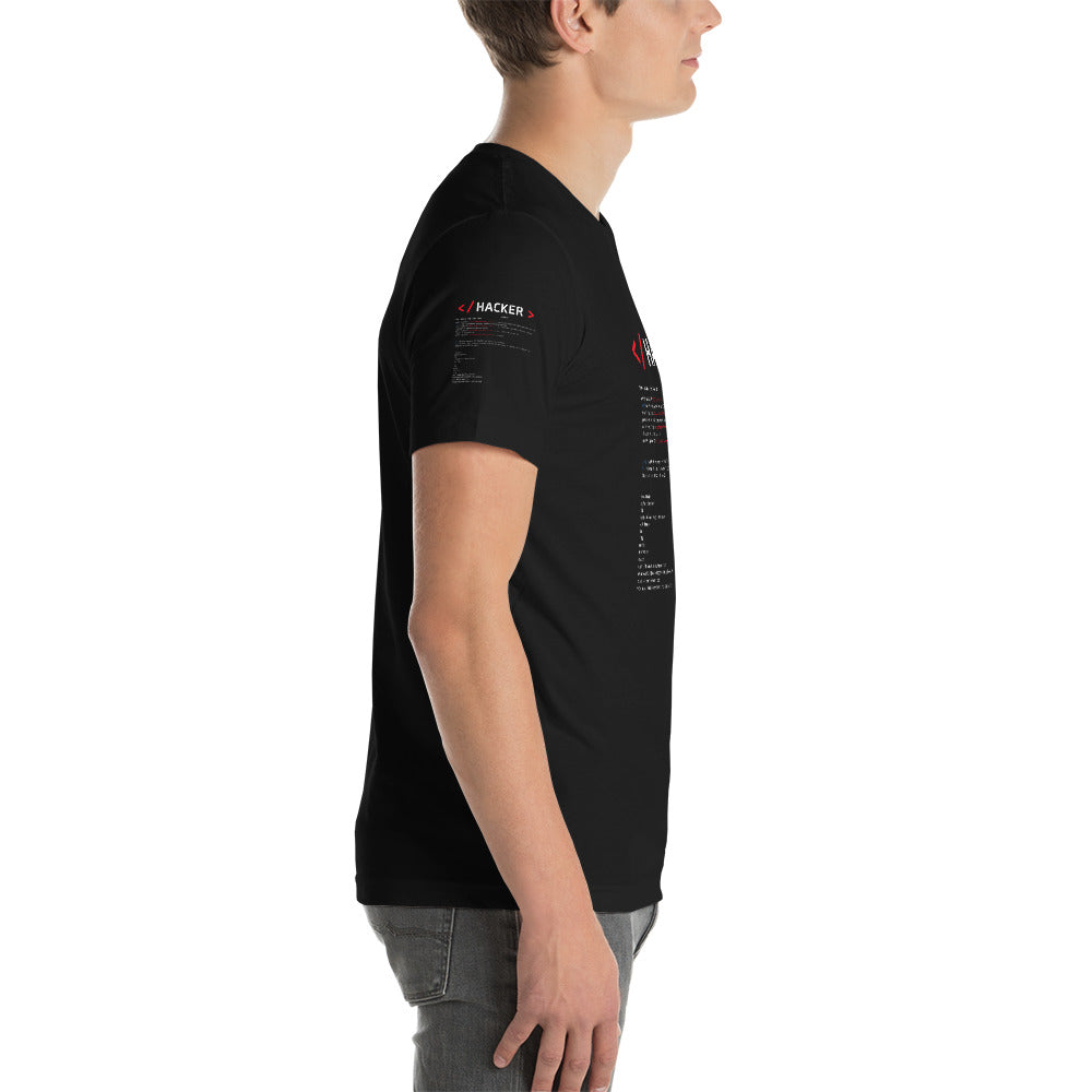 Hacker v.1 - Short-Sleeve Unisex T-Shirt by DarkByteGear