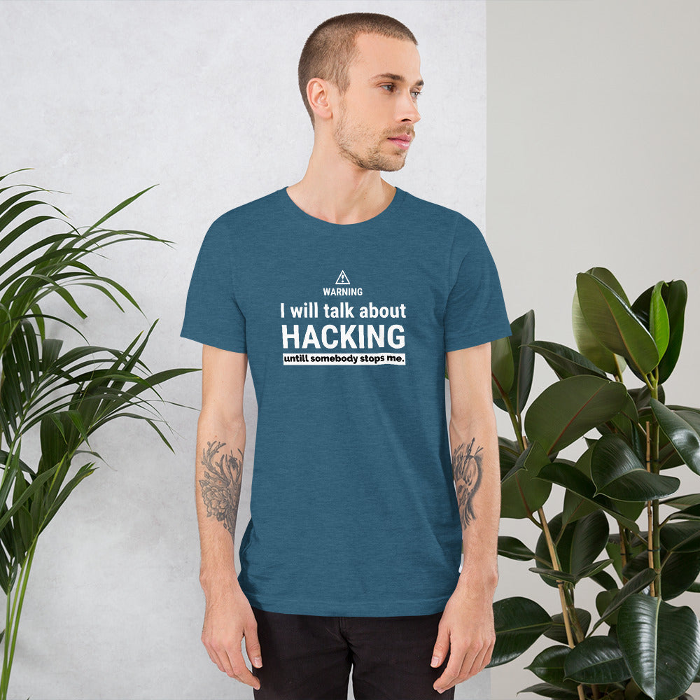 I will talk about HACKING - Short-Sleeve Unisex T-Shirt by DarkByteGear