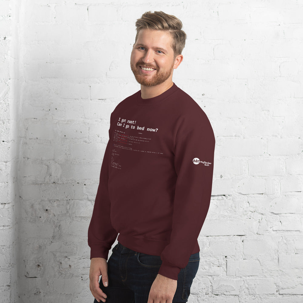 I got root! Can I go to bed now? - Unisex Sweatshirt by DarkByteGear