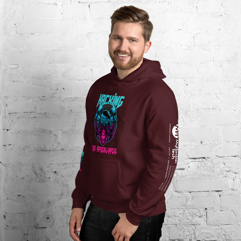 Hacking the apocalypse v1 - Unisex Hoodie (with all sides design) by DarkByteGear