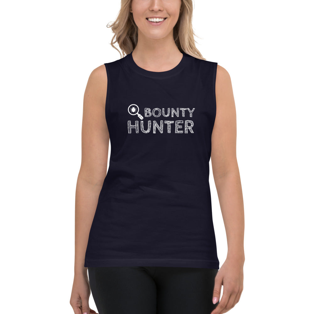 Bug bounty hunter - Muscle Shirt (white text) by DarkByteGear