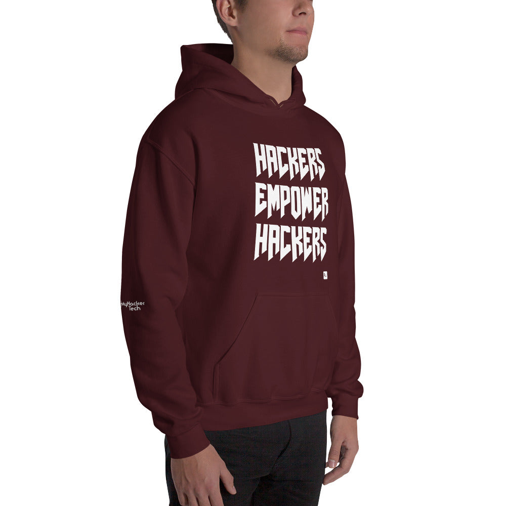 Hackers empower hackers - Unisex Hoodie by DarkByteGear