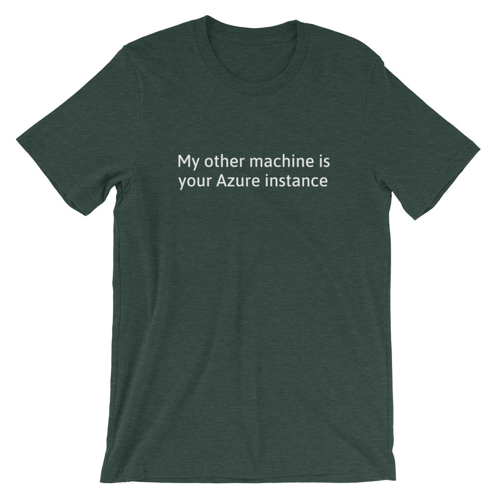 My other machine - Short-Sleeve Unisex T-Shirt (white text) by DarkByteGear
