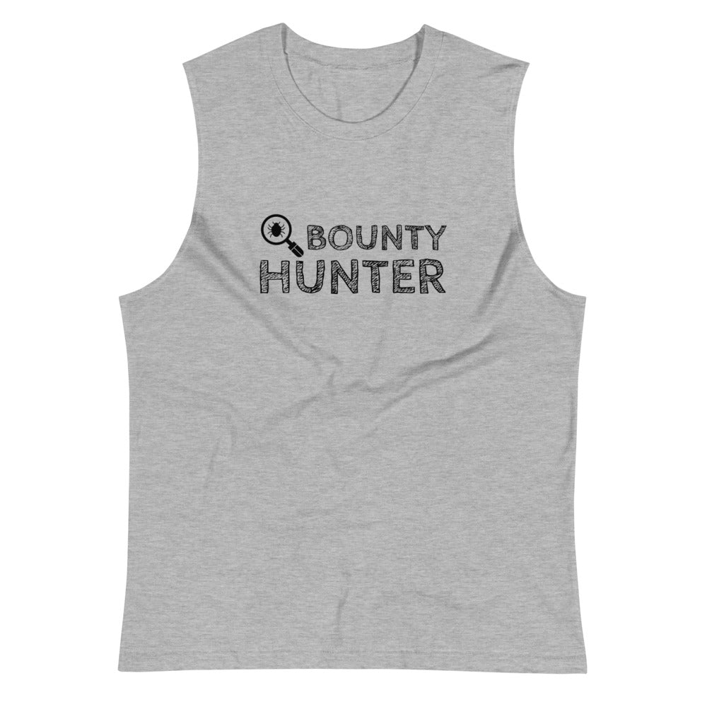 Bug bounty hunter - Muscle Shirt (black text) by DarkByteGear