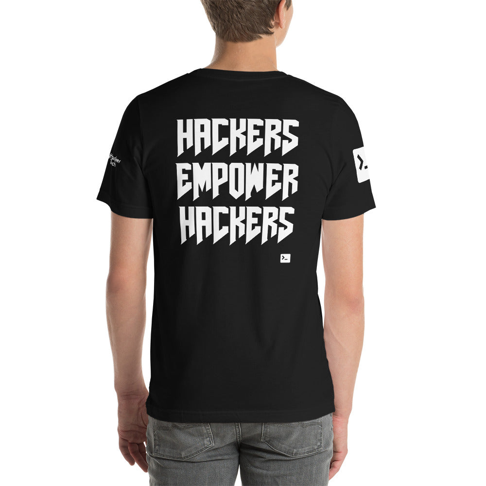 Hackers empower hackers - Short-Sleeve Unisex T-Shirt by DarkByteGear