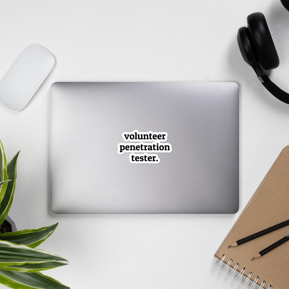 Volunteer penetration tester - Bubble-free stickers by DarkByteGear