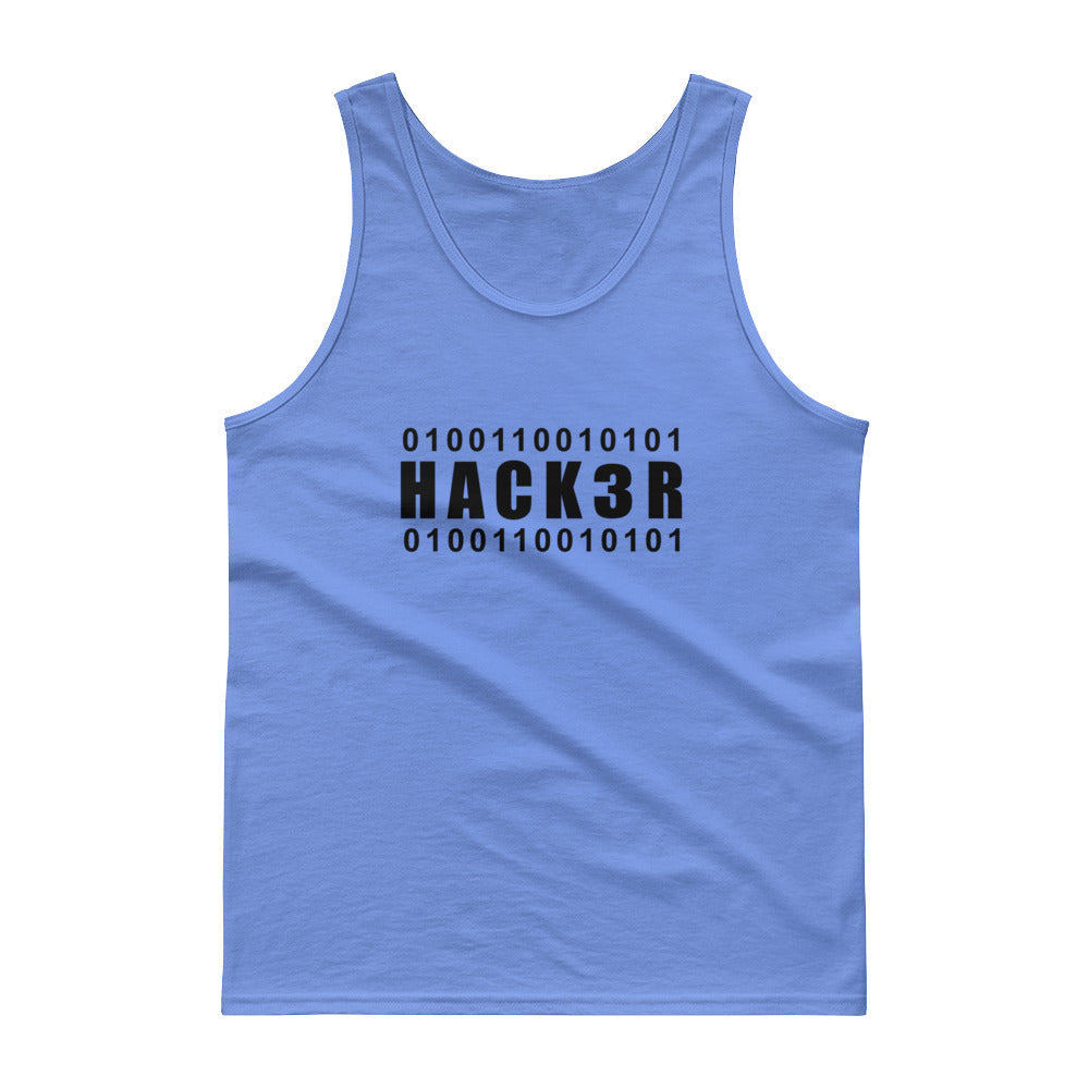 0100110010101 Hack3r - Tank top (black text) by DarkByteGear