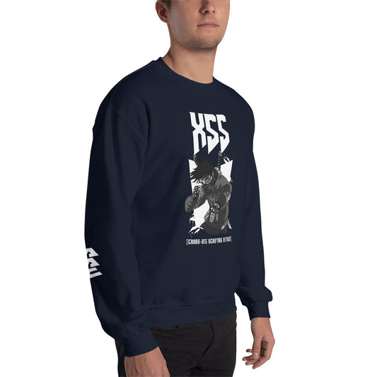 XSS cross-site scripting attack - Unisex Sweatshirt by DarkByteGear