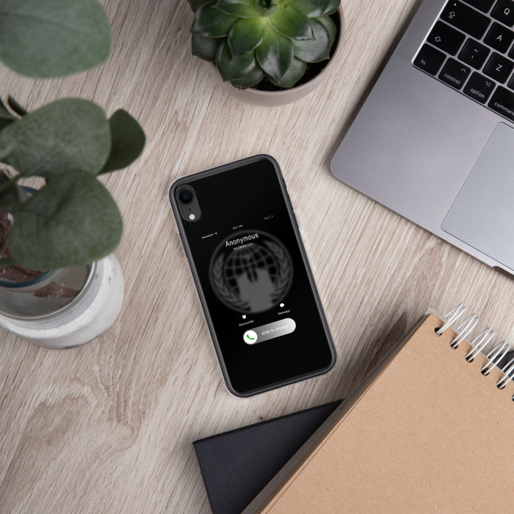 Anonymous incoming call - iPhone Case by DarkByteGear