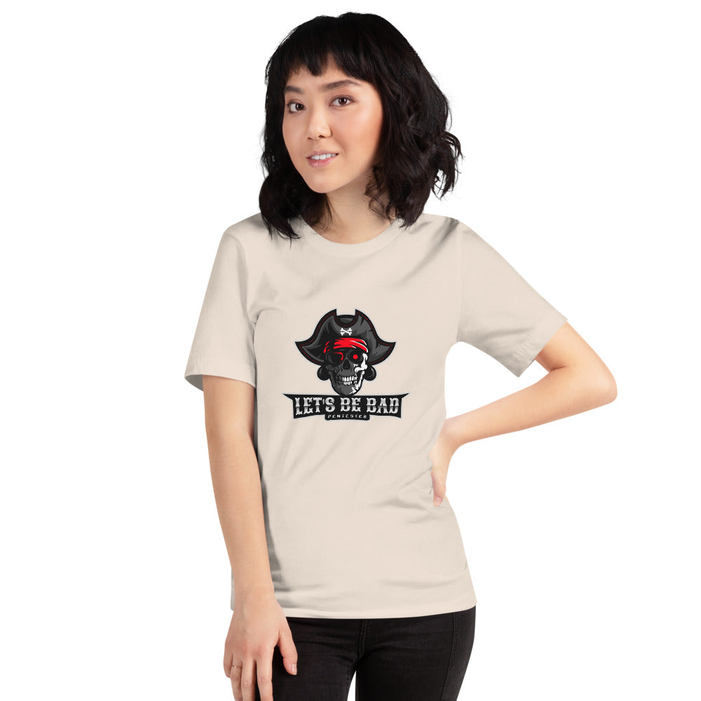 Let's be bad - Short-Sleeve Unisex T-Shirt (white) by DarkByteGear