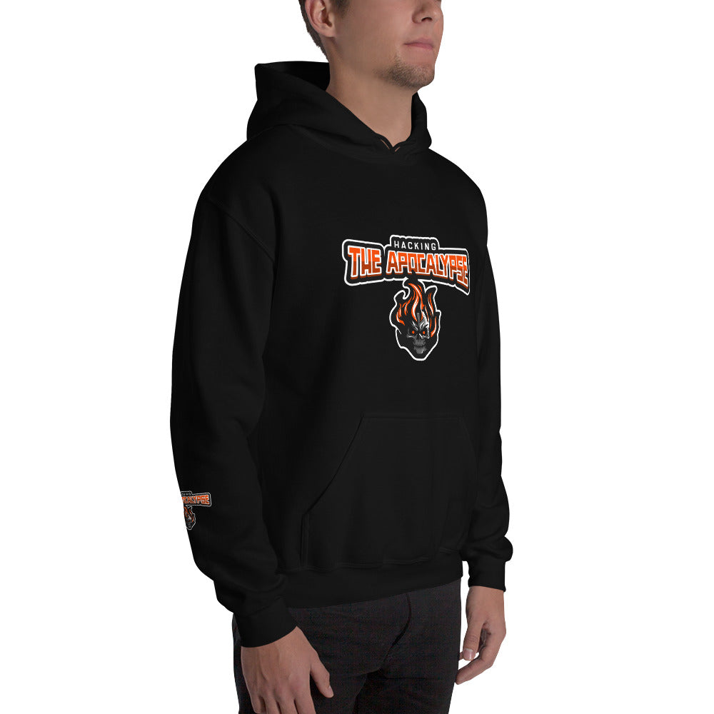 Hacking the apocalypse v1 - Unisex Hoodie (with all sides design) by DarkByteGear