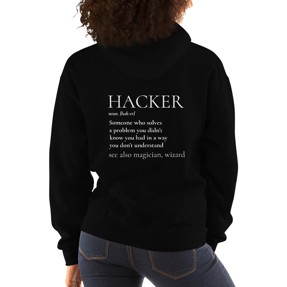 HACKER noun. [hak-er] - Unisex Hoodie by DarkByteGear
