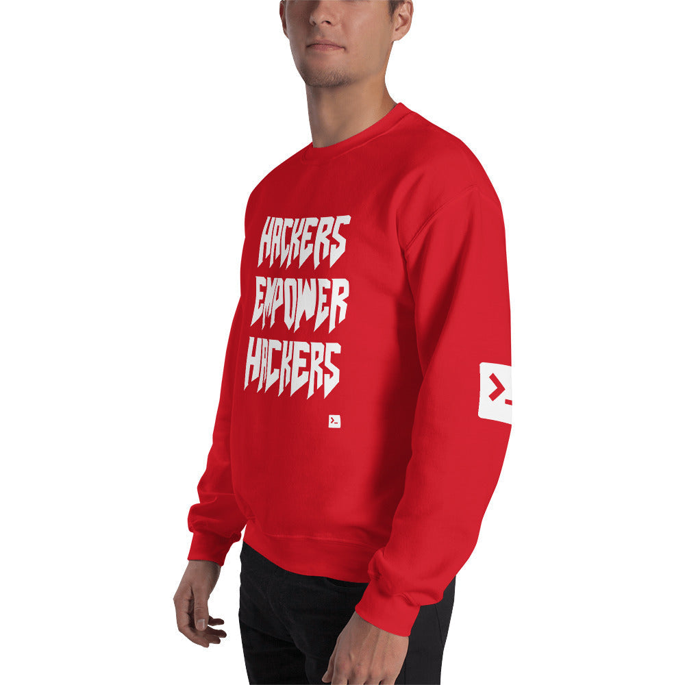 Hackers empower hackers - Unisex Sweatshirt by DarkByteGear