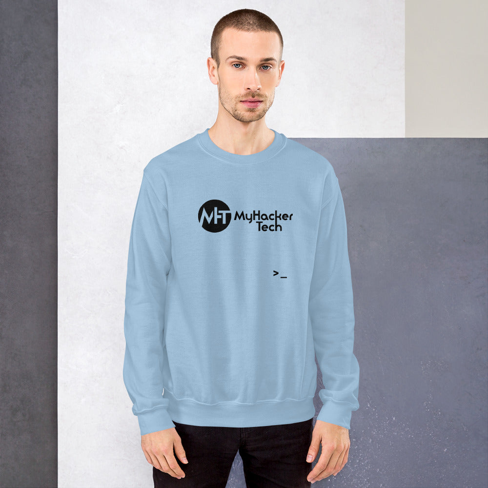 MyHackerTech - Unisex Sweatshirt (black text) by DarkByteGear