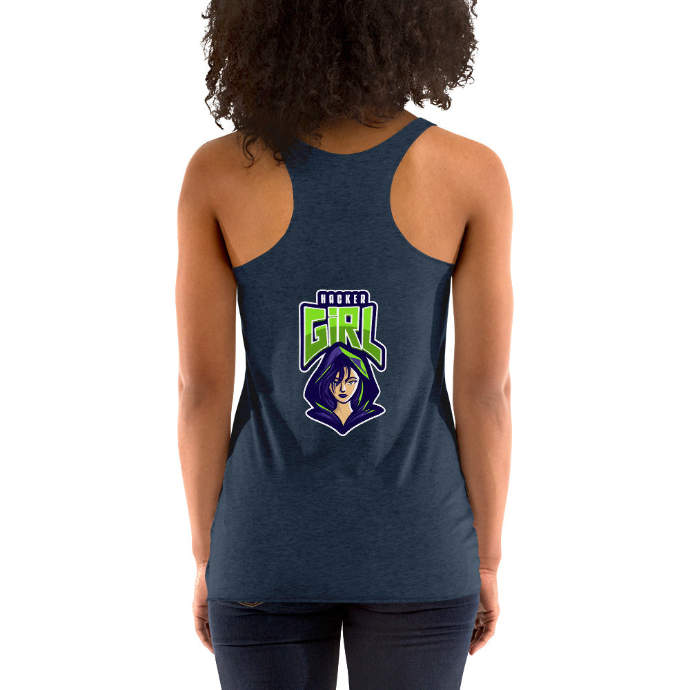 Hackergirl v.1 - Women's Racerback Tank by DarkByteGear