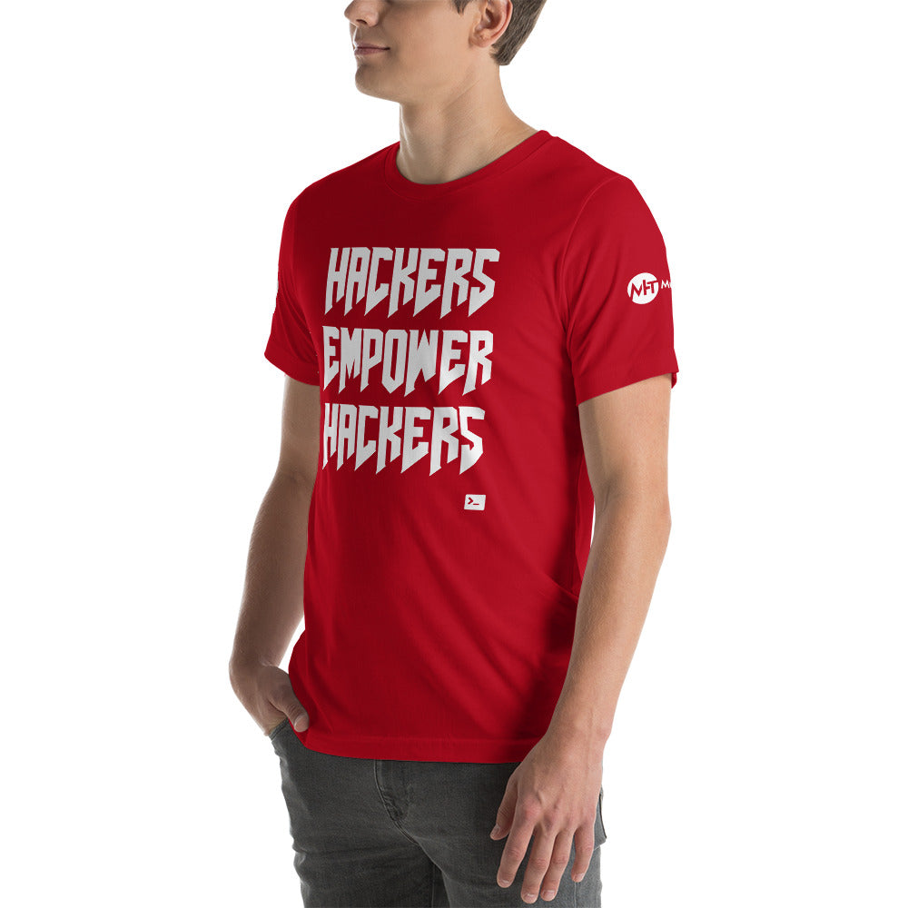 Hackers empower hackers - Short-Sleeve Unisex T-Shirt by DarkByteGear
