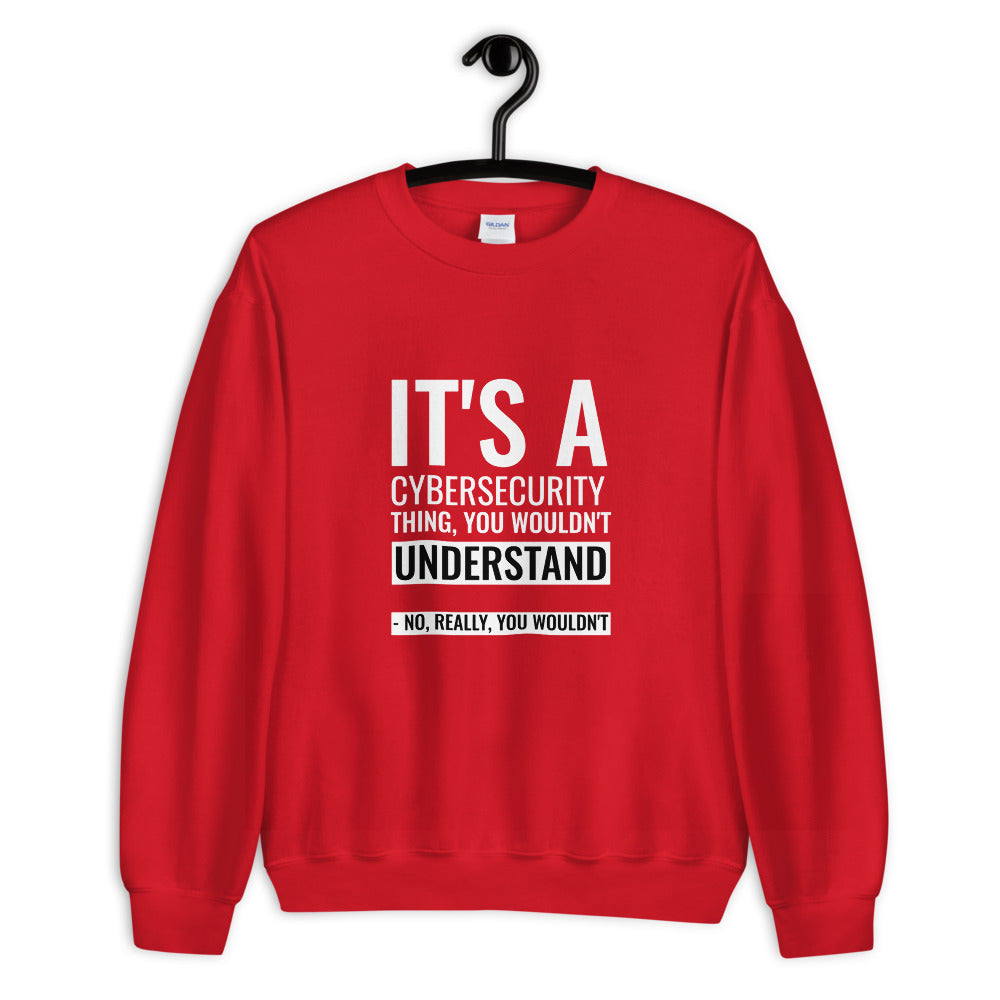 It's a Cybersecurity thing - Unisex Sweatshirt by DarkByteGear