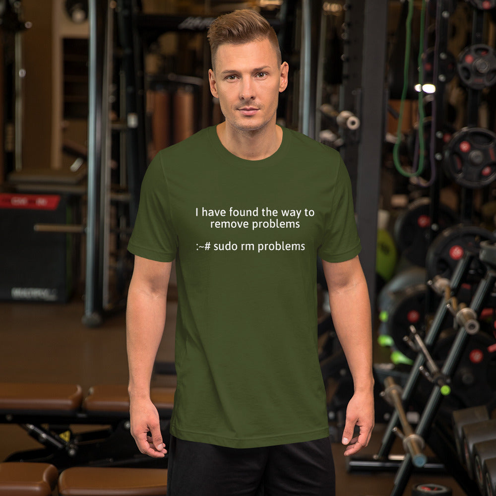 I have found the way to remove problems - Short-Sleeve Unisex T-Shirt (White text) by DarkByteGear