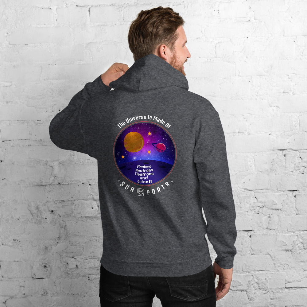 The Universe Is Made Of Default SSH Ports - Unisex Hoodie by DarkByteGear