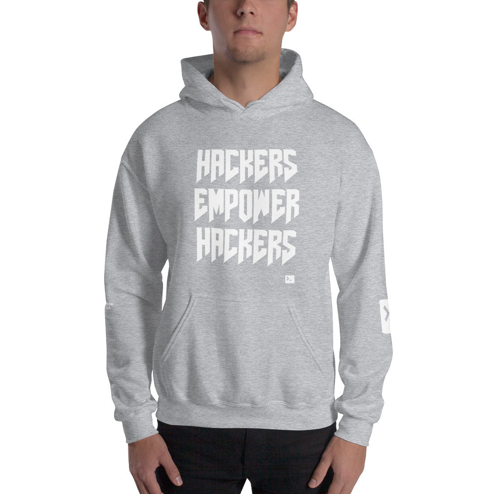 Hackers empower hackers - Unisex Hoodie by DarkByteGear