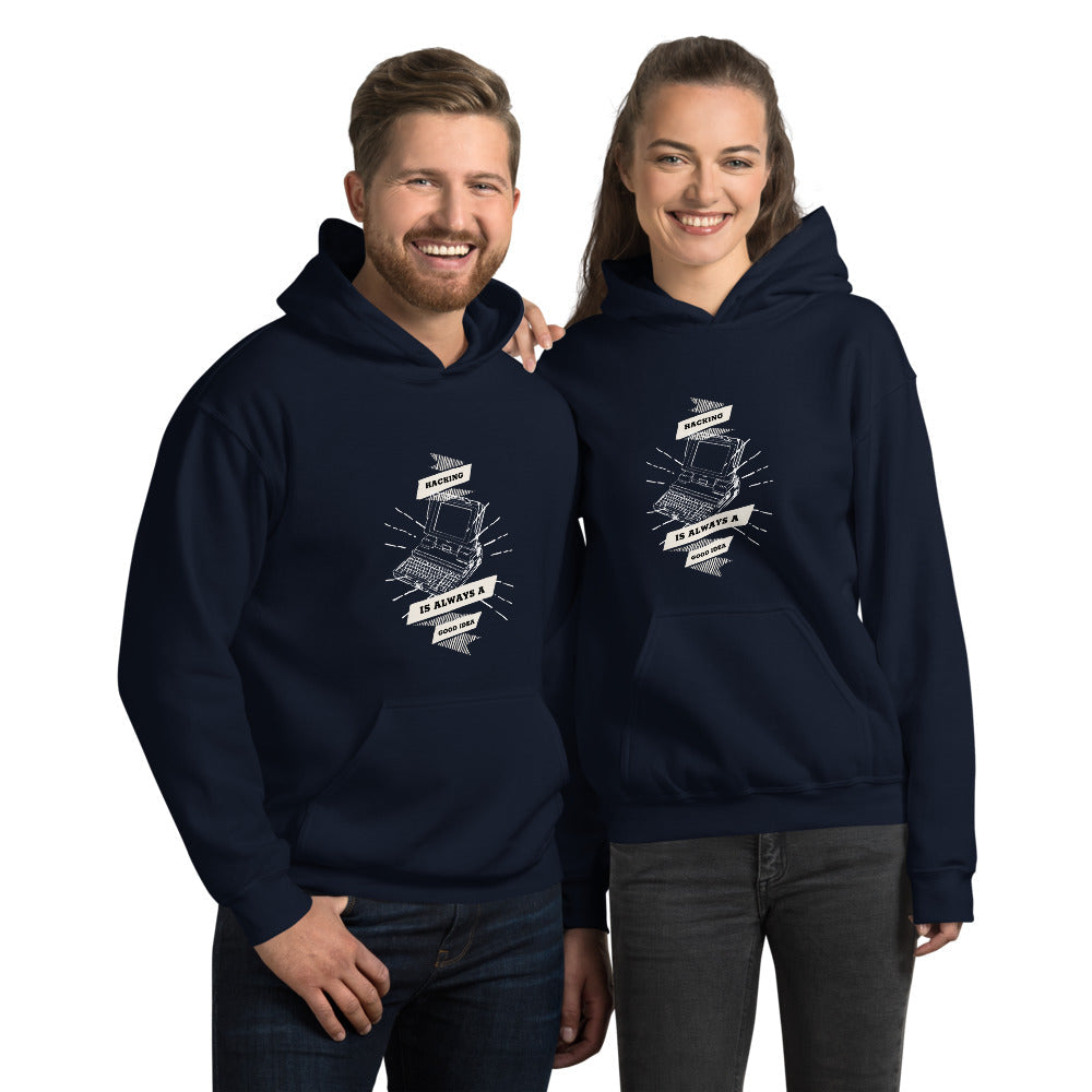 Hacking is always a good idea - Unisex Hoodie by DarkByteGear