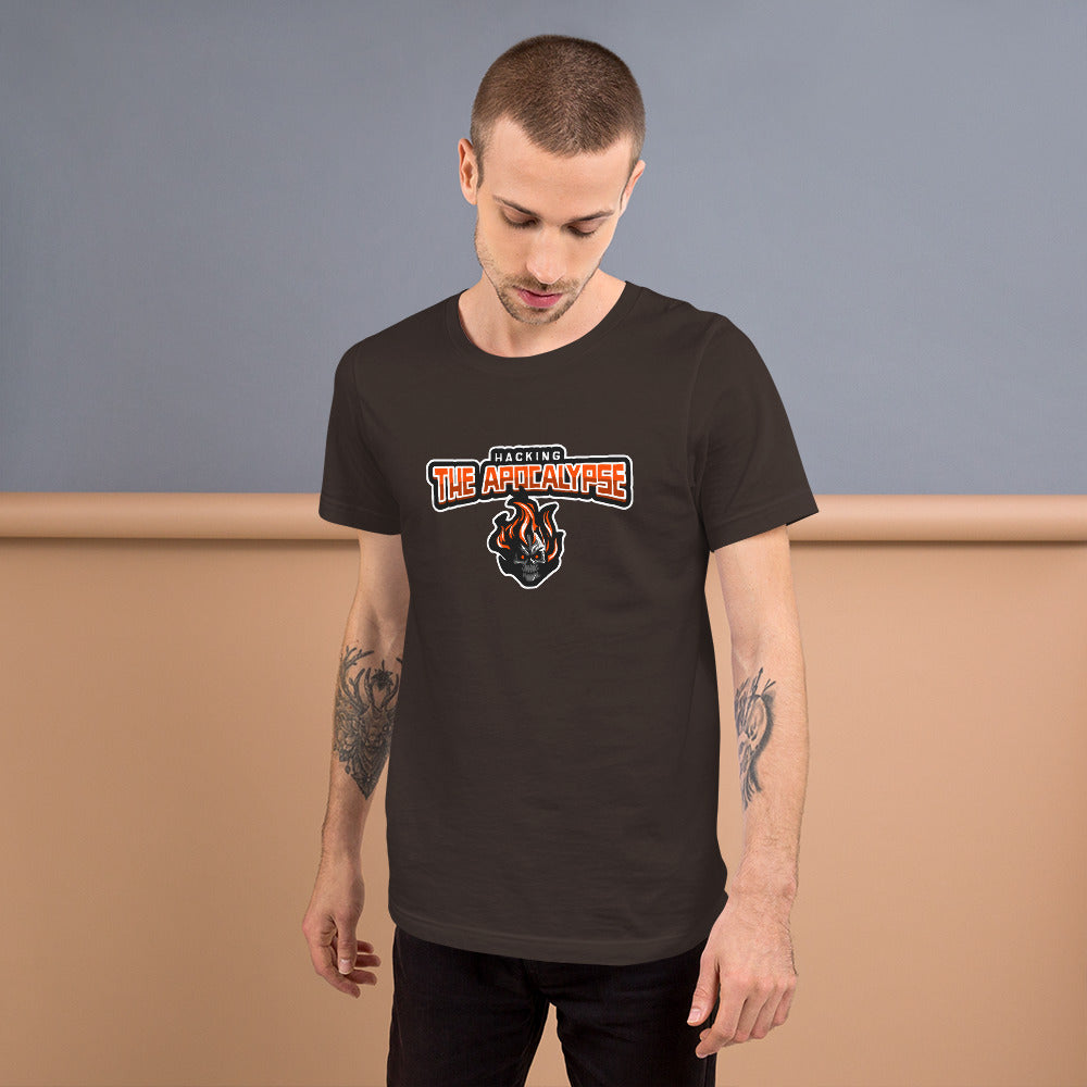 Hacking the Apocalypse v.1 - Short-Sleeve Unisex T-Shirt by DarkByteGear