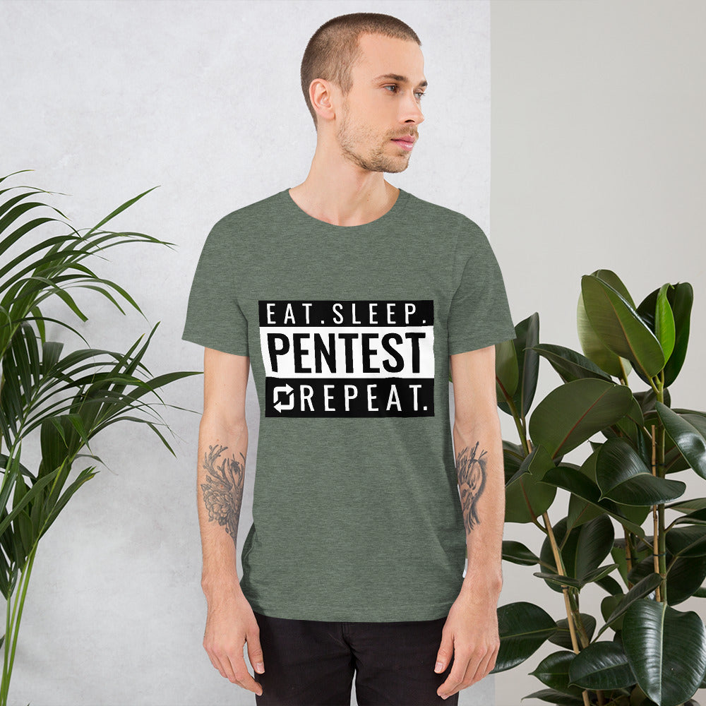 Eat sleep pentest repeat - Short-Sleeve Unisex T-Shirt by DarkByteGear