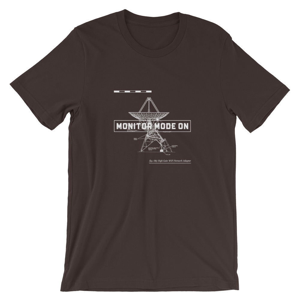 Monitor mode ON - Short-Sleeve Unisex T-Shirt by DarkByteGear