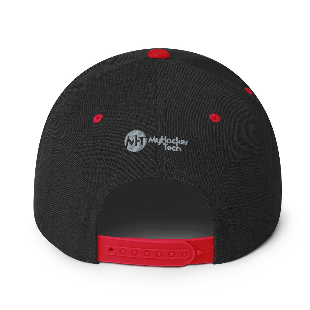 I void warranties - Snapback Hat (white text) by DarkByteGear