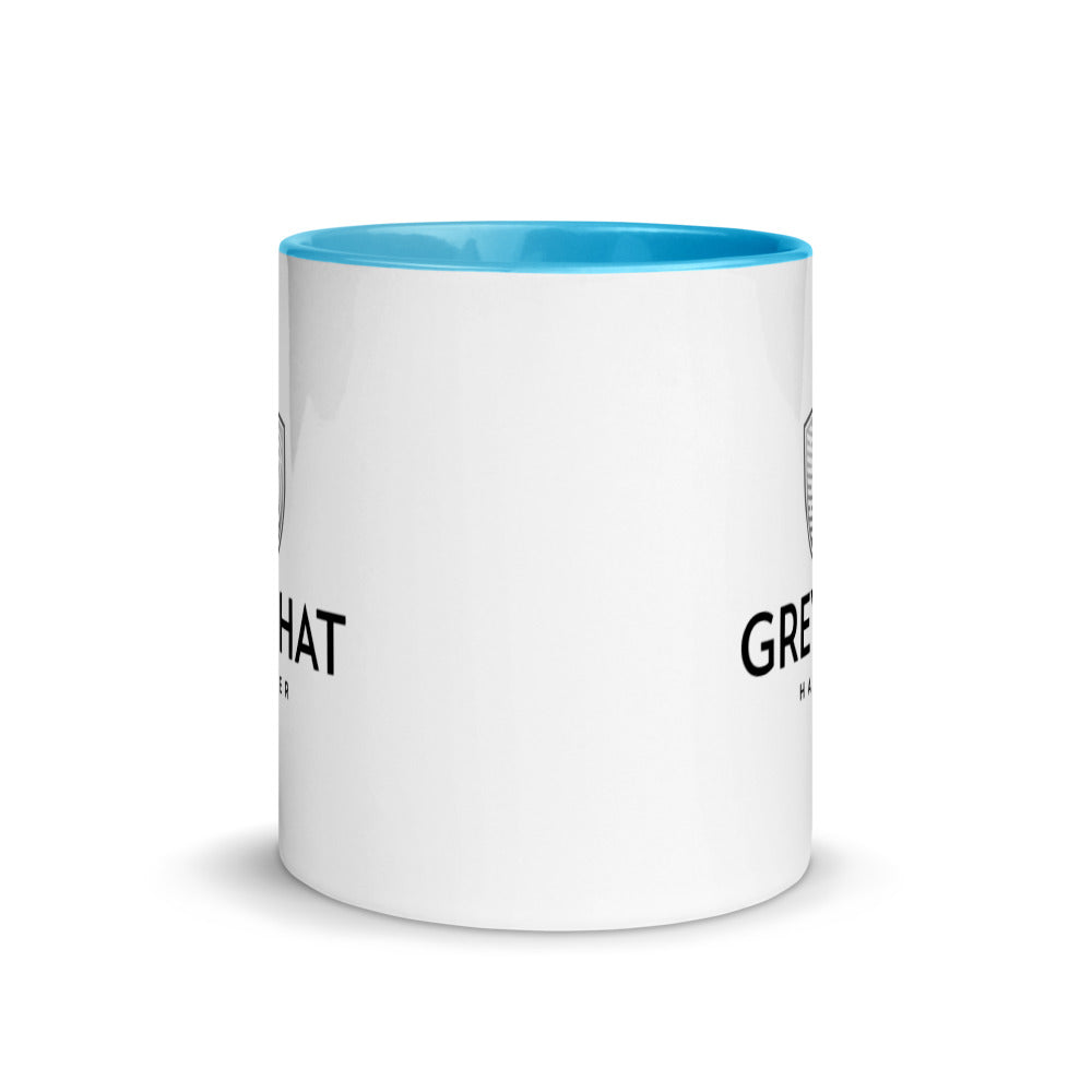 Grey Hat Hacker v1 - Mug with Color Inside by DarkByteGear