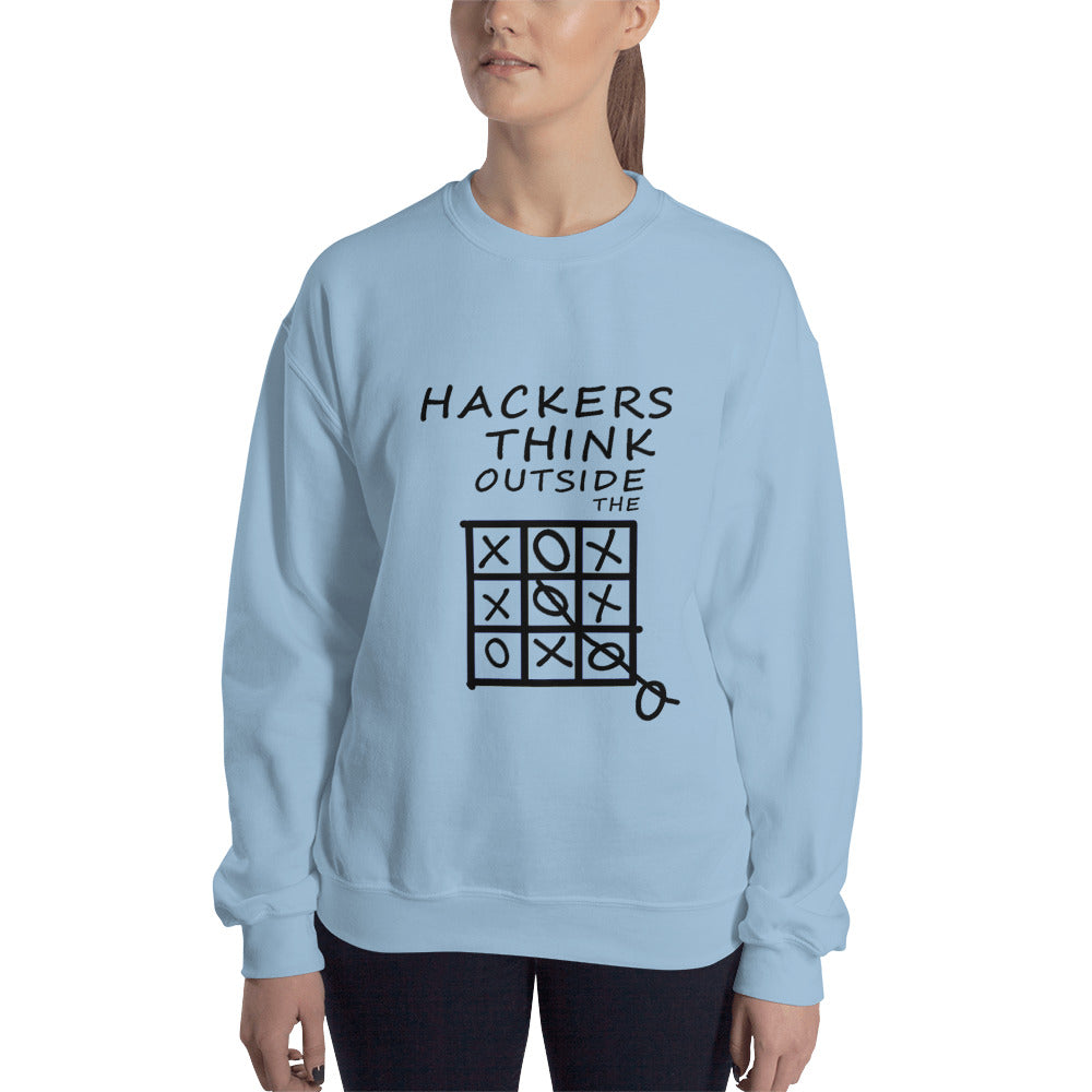 Hackers think outside the box - Unisex Sweatshirt by DarkByteGear
