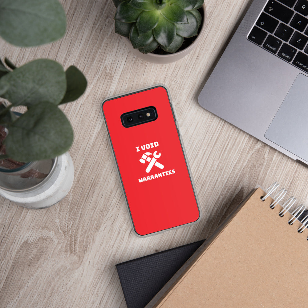 I void warranties - Samsung Case (red) by DarkByteGear