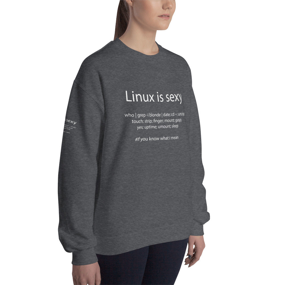 Linux is sexy - Unisex Sweatshirt (all side prints) by DarkByteGear