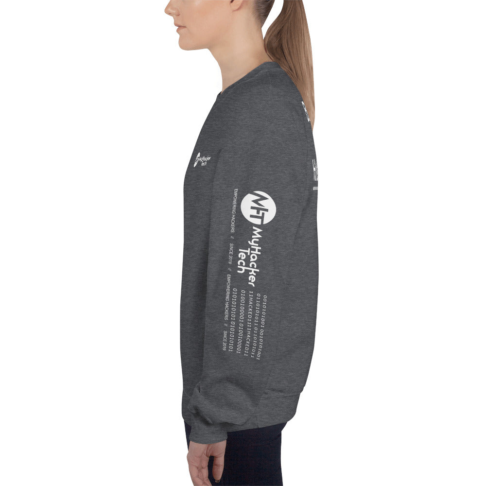 Black Hat Hacker v1 - Unisex Sweatshirt ( all sides print) by DarkByteGear